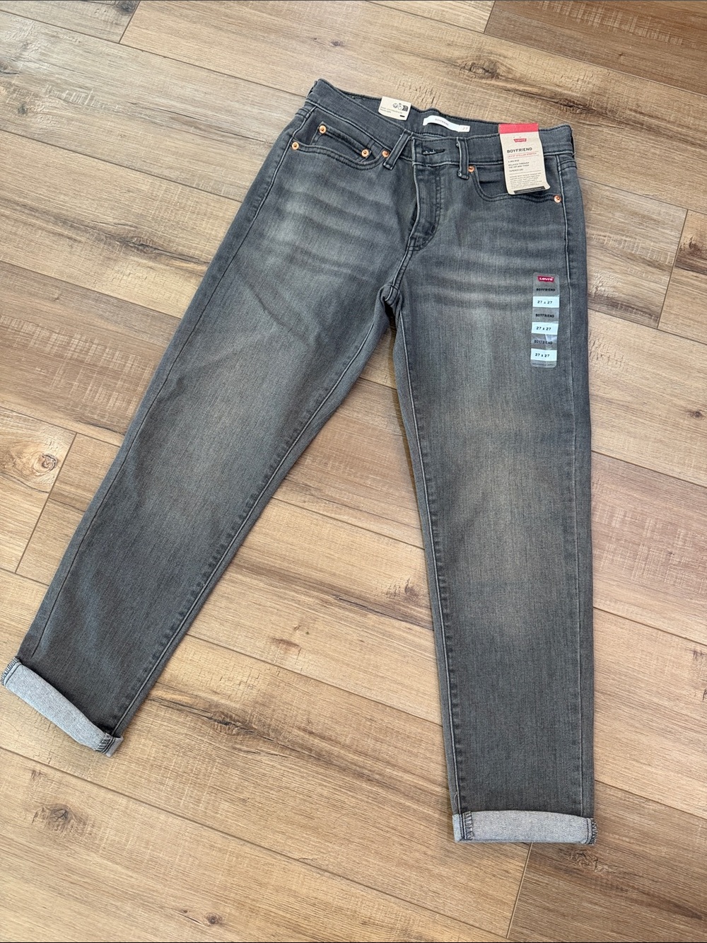 Levi's Women's Gray Boyfriend Jeans